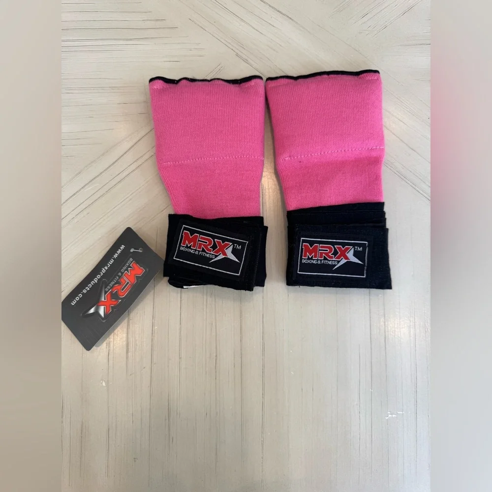 MRX Gel Padded Gloves w/ Long Wrist Wrap For Boxing & Martial Arts - NWT - Sz M